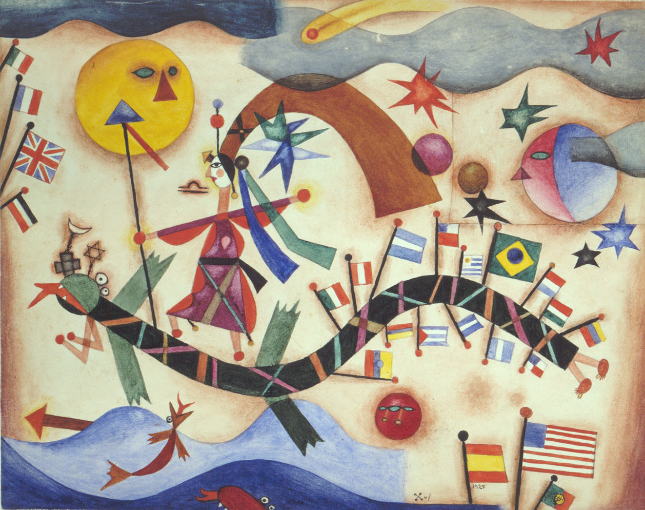 Xul Solar, «Drago» (1927. Derechos reservados Fundación Pan Klub – Museo Xul Solar